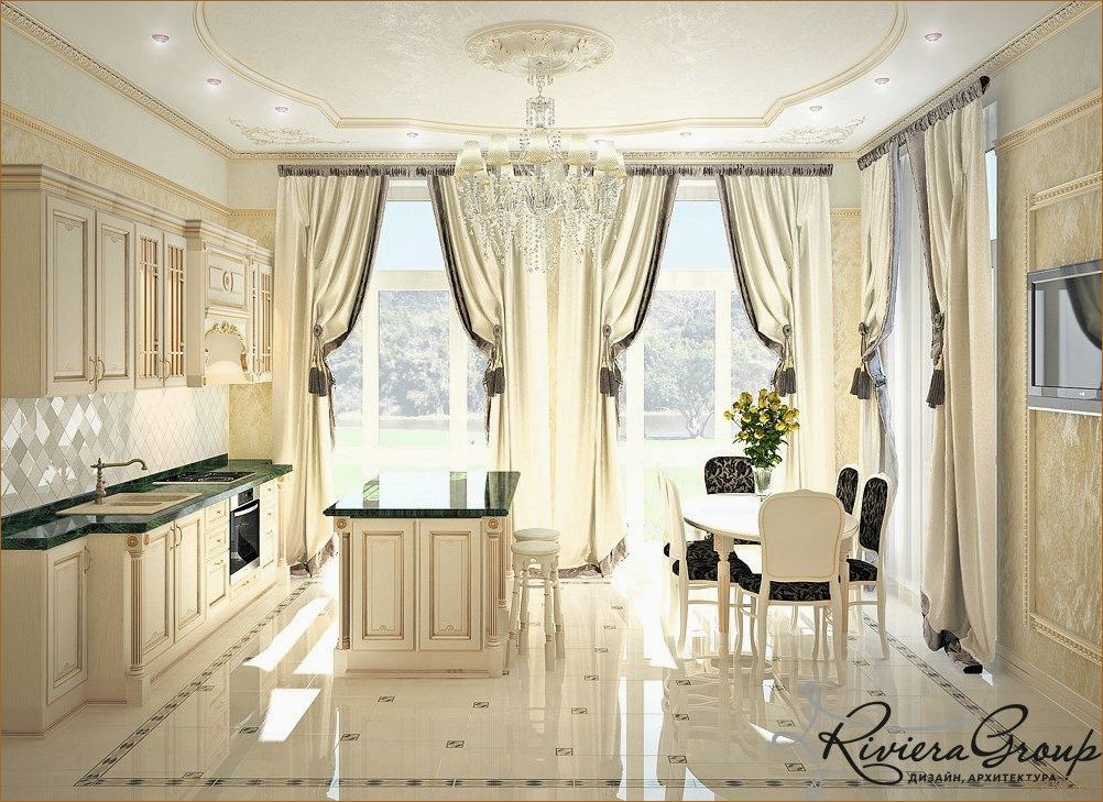 (дизайн кухни барокко, дизайн кухни бара, дизайн кухня бар) Роскошный и изысканный: дизайн кухни в стиле барокко