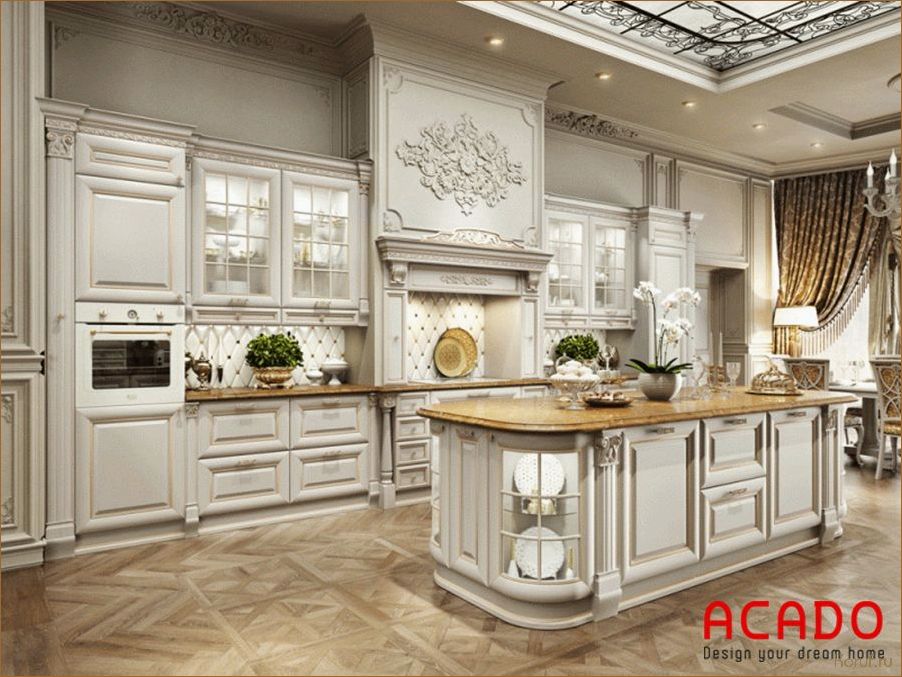 (светлые дизайны кухни, светлые дизайн кухни, дизайн светлых кухонь) 10 идей для создания модных и уютных светлых кухонь
